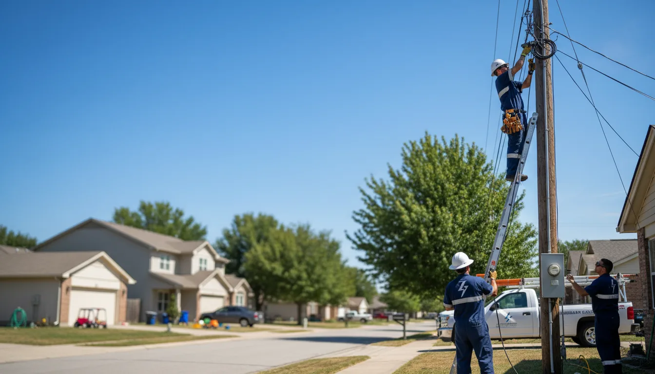 Residential electrician providing installation services in Wilsey, KS